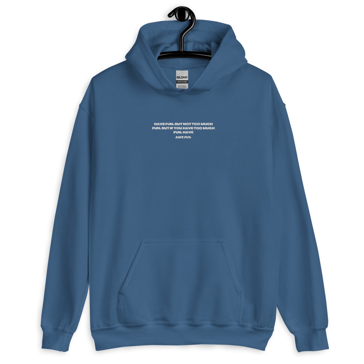 Safe Fun Embroidered Unisex Hoodie