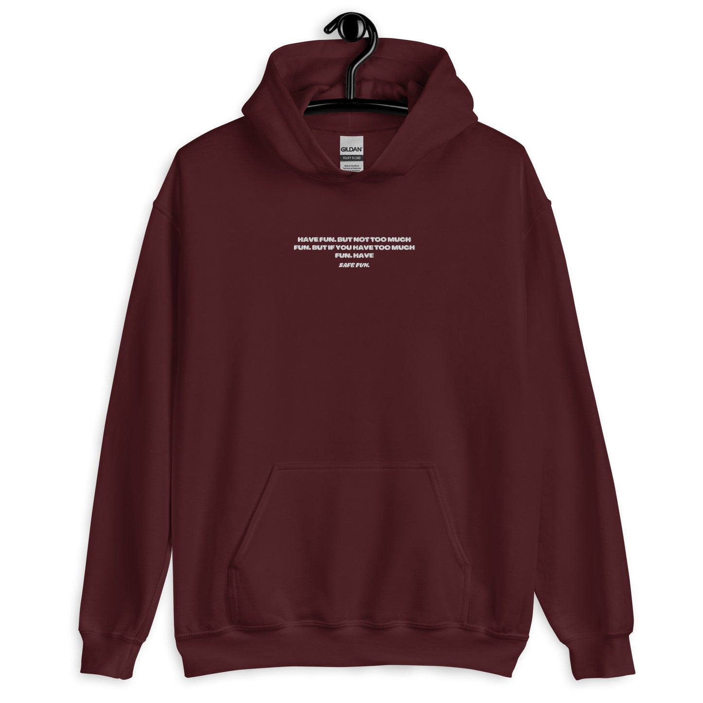 Safe Fun Embroidered Unisex Hoodie