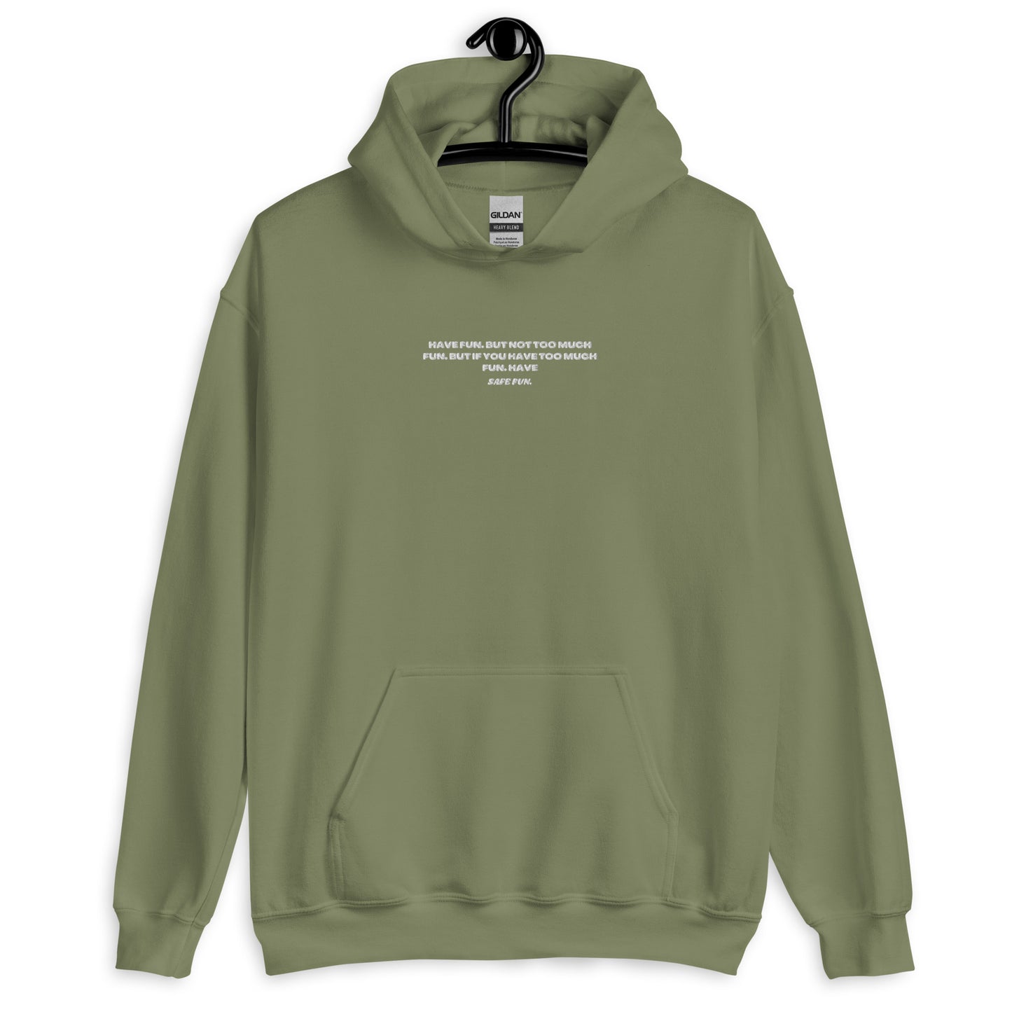 Safe Fun Embroidered Unisex Hoodie