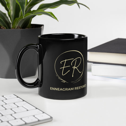 Enneagram Restored Yellow and Black Mug